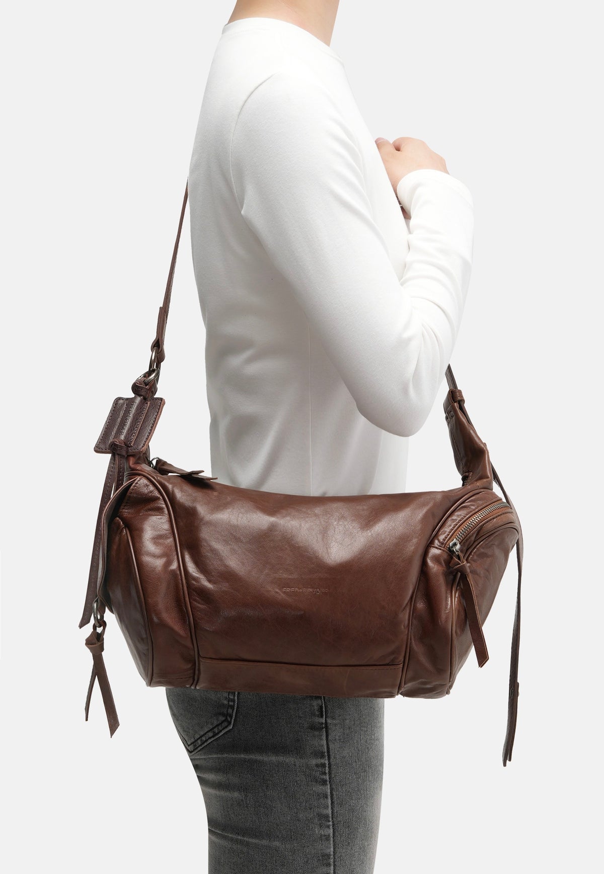 Fredsbruder Perferctly Imperfect Shoulderbag Dark Caramel Schultertasche