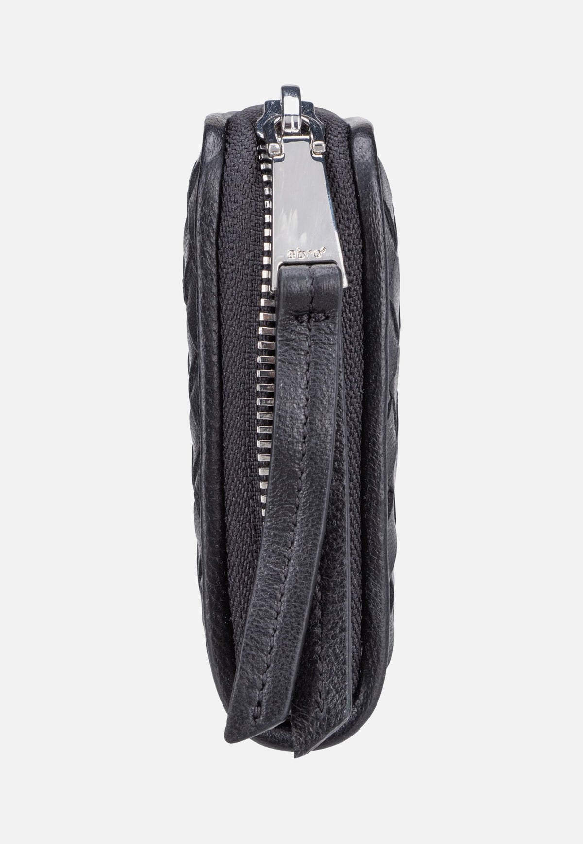 abro Piuma Weaving Wallet Black/Nickel Portemonnaie