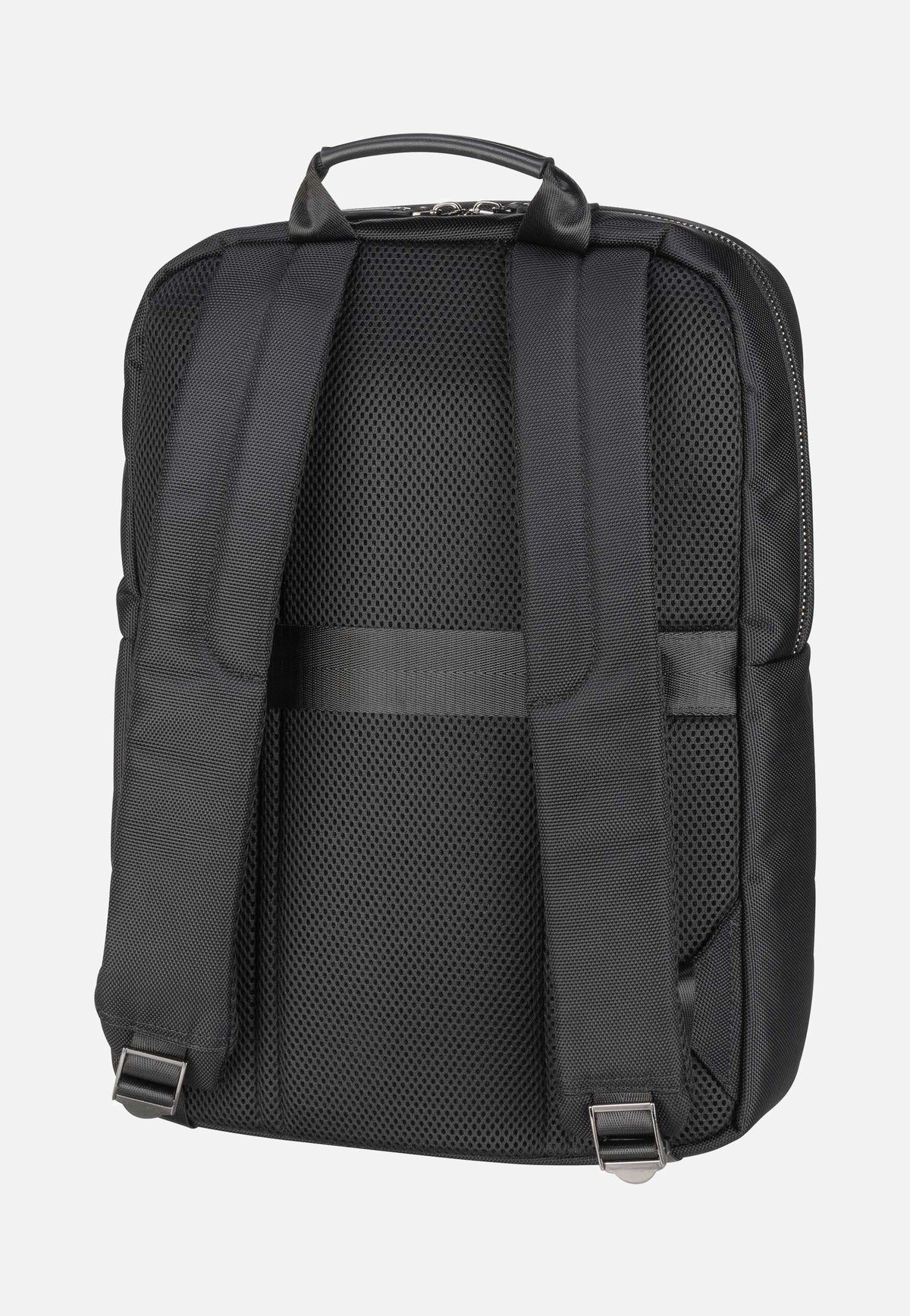 Bugatti Nero Medium Schwarz Rucksack