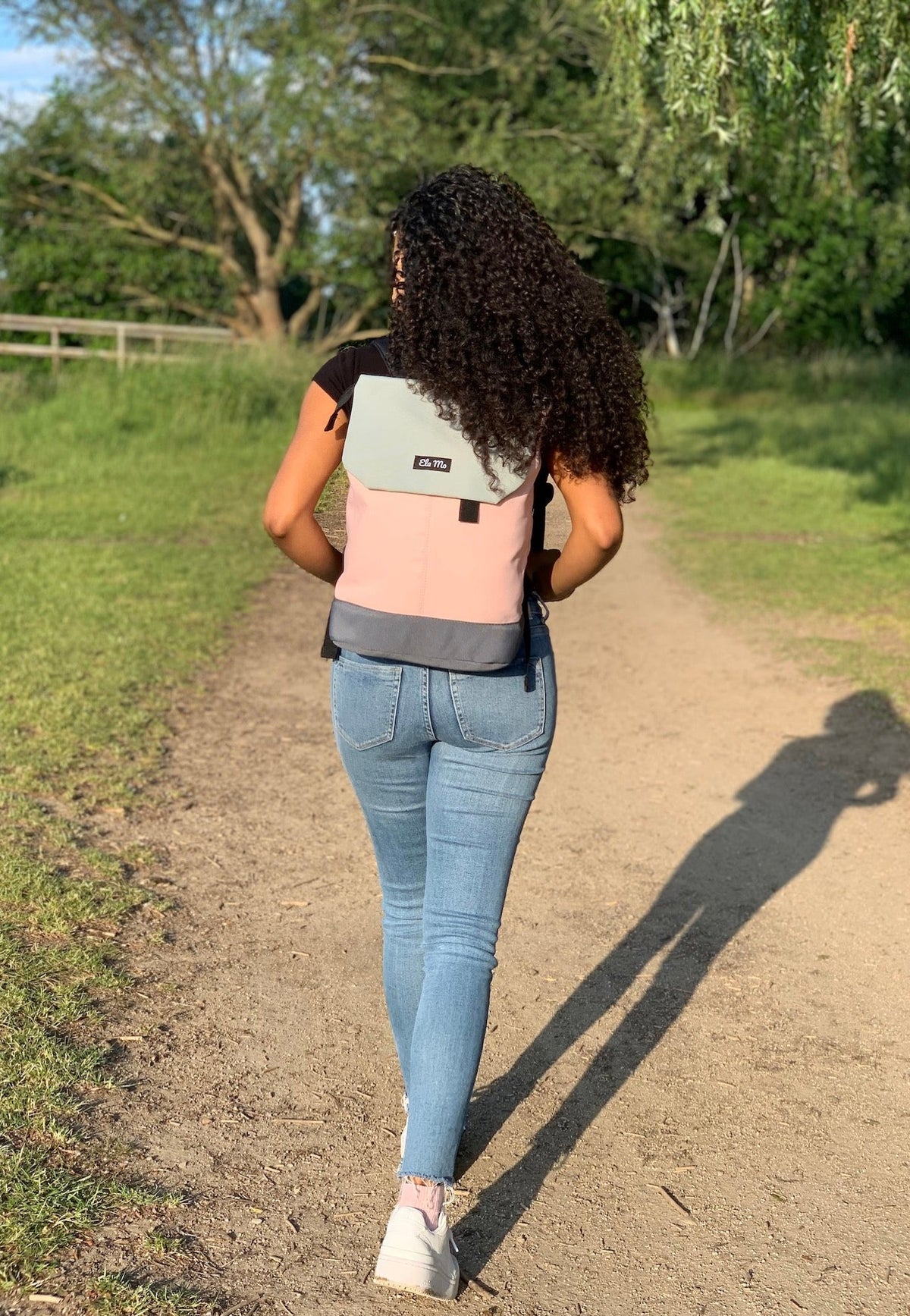 Ela Mo Daypack Rose On Rocks Rucksack