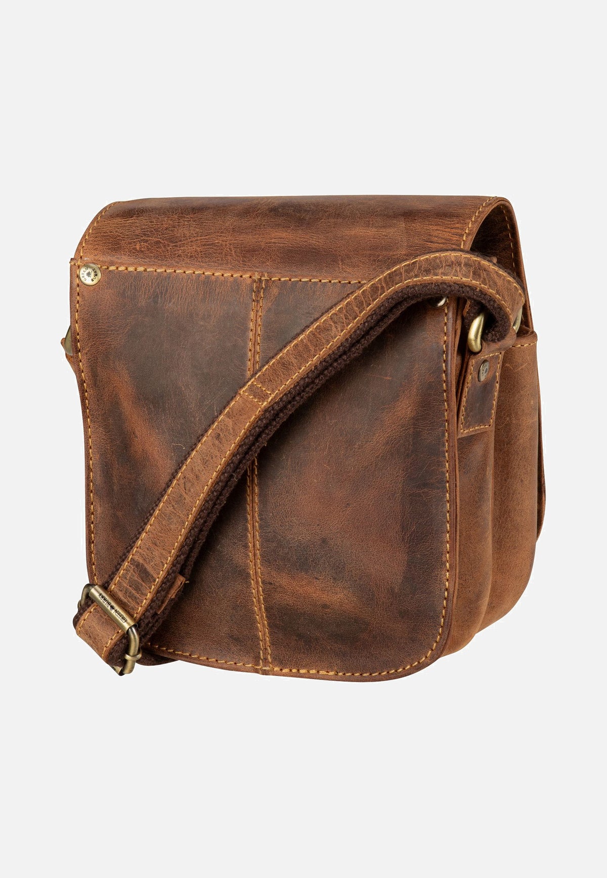 Greenburry Vintage 1738 Sattelbraun Umhängetasche