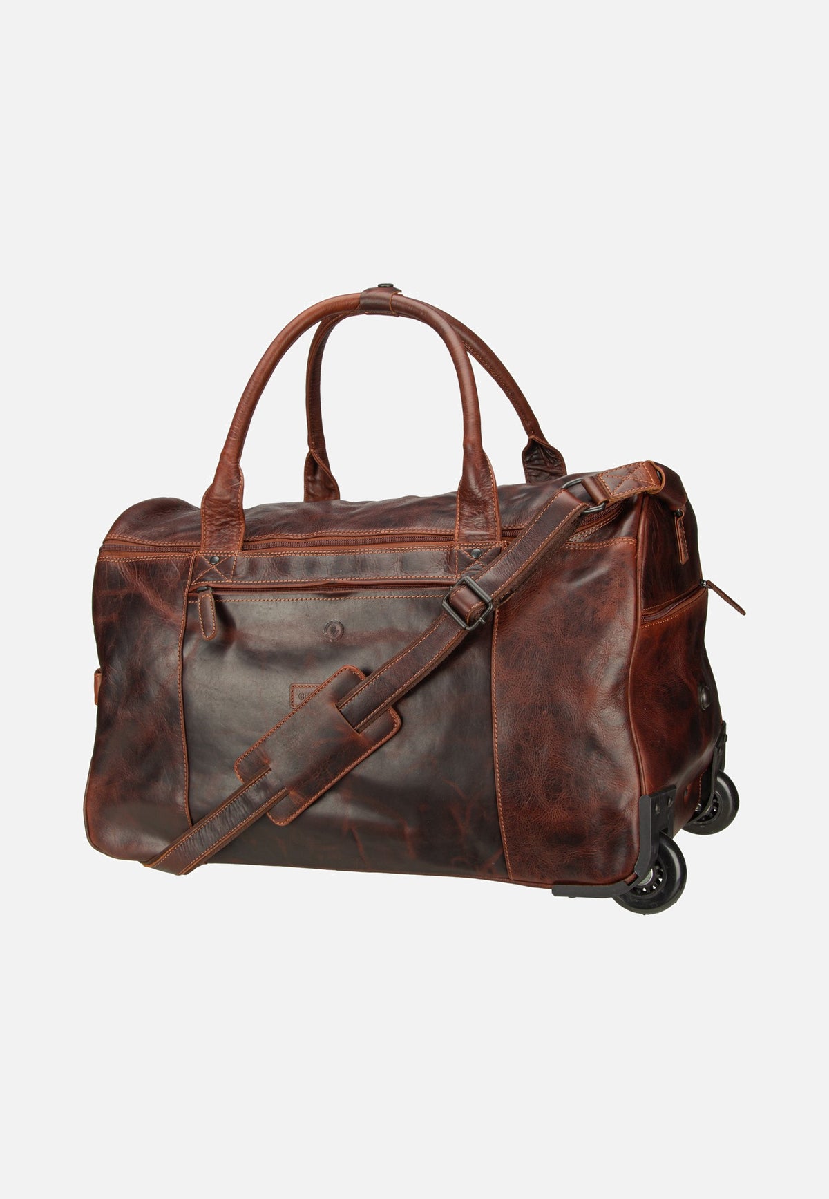 Greenburry Rugged Trolley Traveller Teak Brown Reisetasche mit Rollen