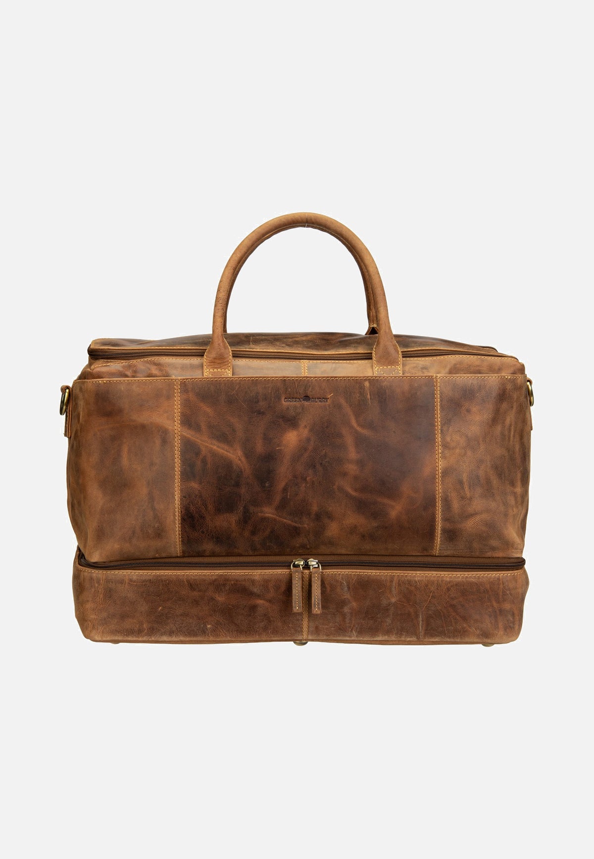 Greenburry Vintage Traveller Leder Sattelbraun Weekender