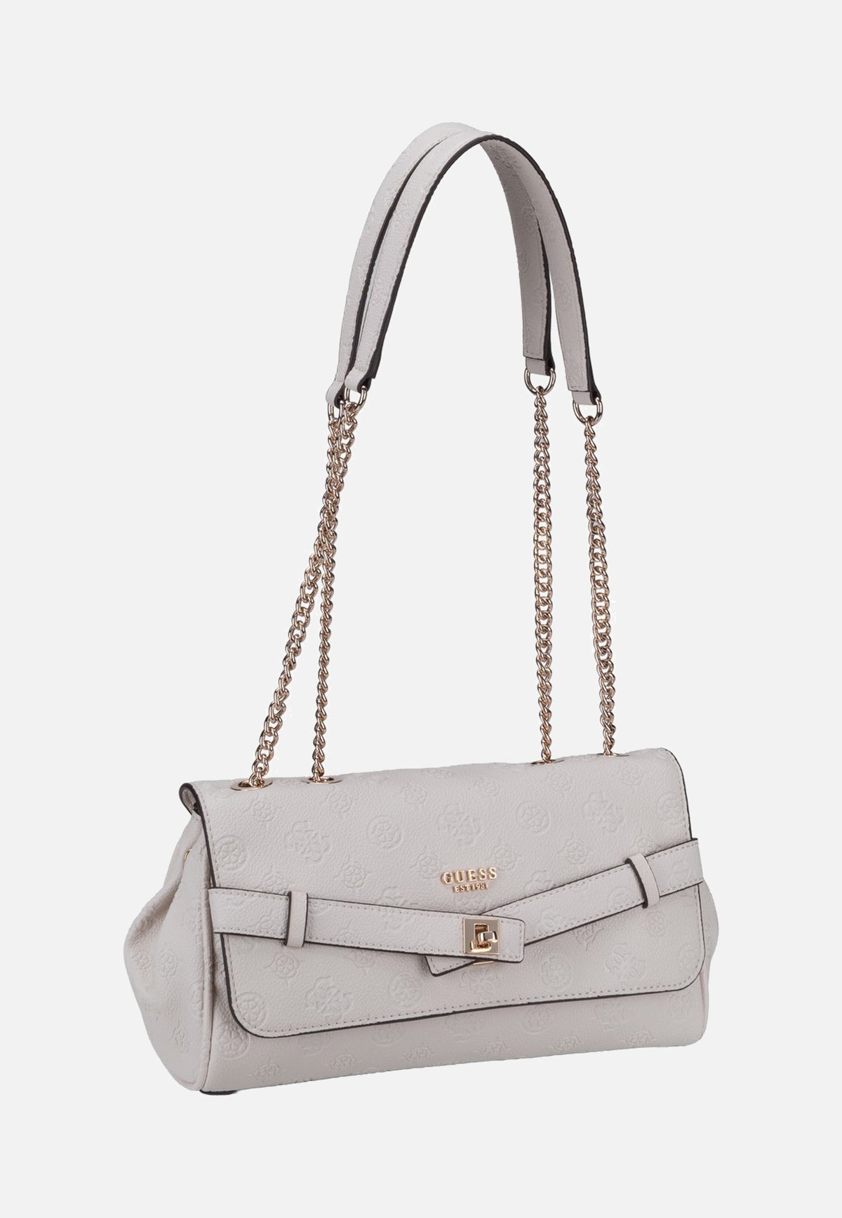 Guess Ella Logo Convertible Flap 46210 Stone Logo Abendtasche