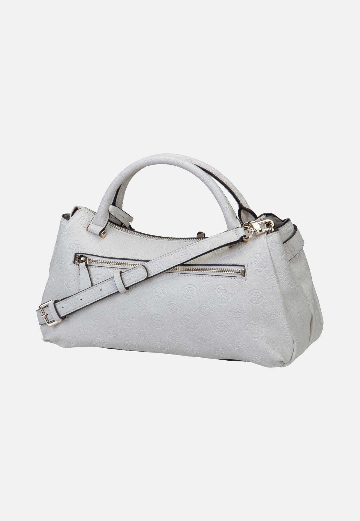 Guess Ella Logo Girlfriend Satchel 46050 Stone Logo Henkeltasche