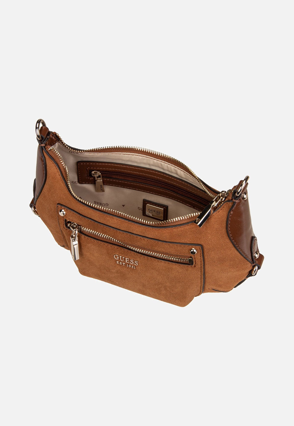 Guess Marsha Mini Crossbody Cognac Umhängetasche