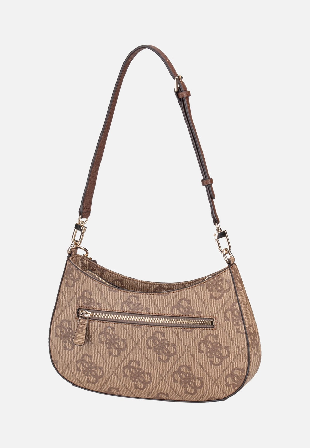 Guess Noelle II Top Zip SHB 72180 Latte Logo/Brown Schultertasche