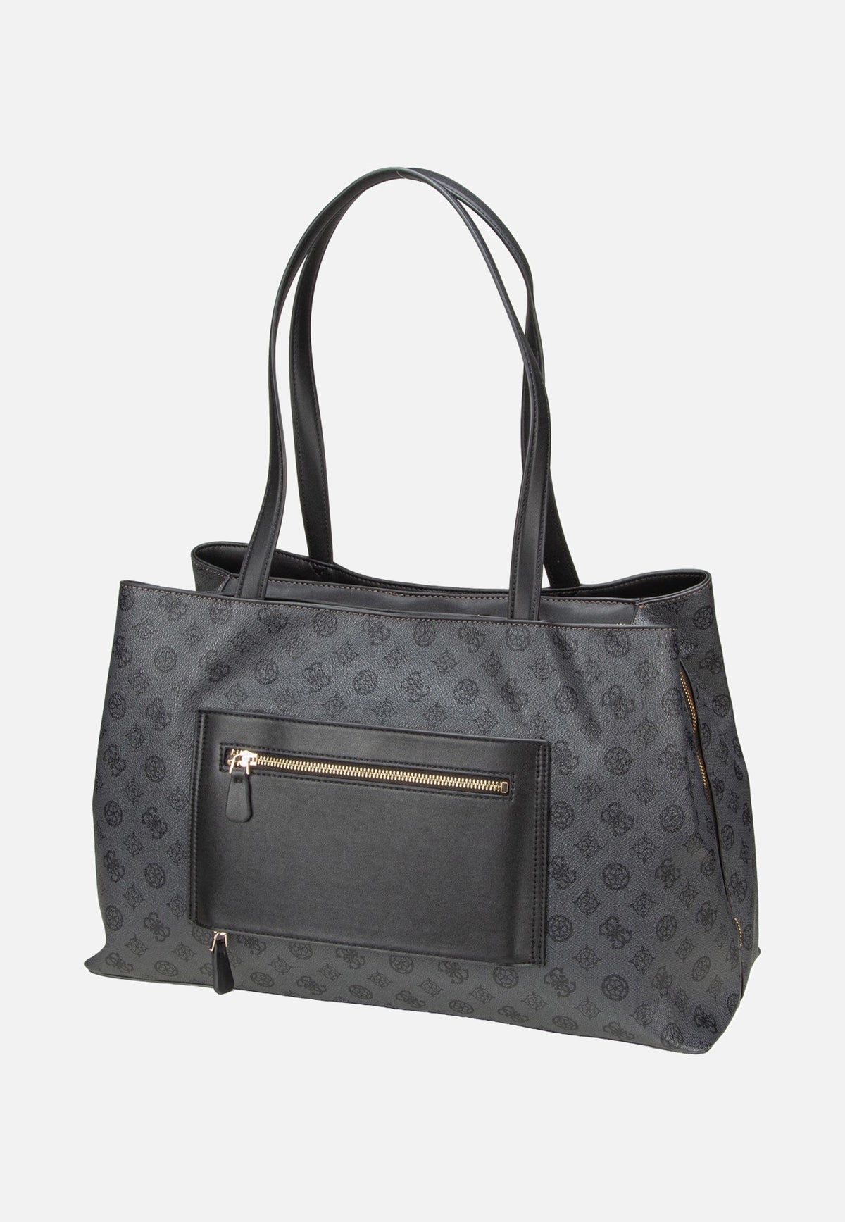Guess Wilder Tri Compartment Tote Charcoal Shopper
