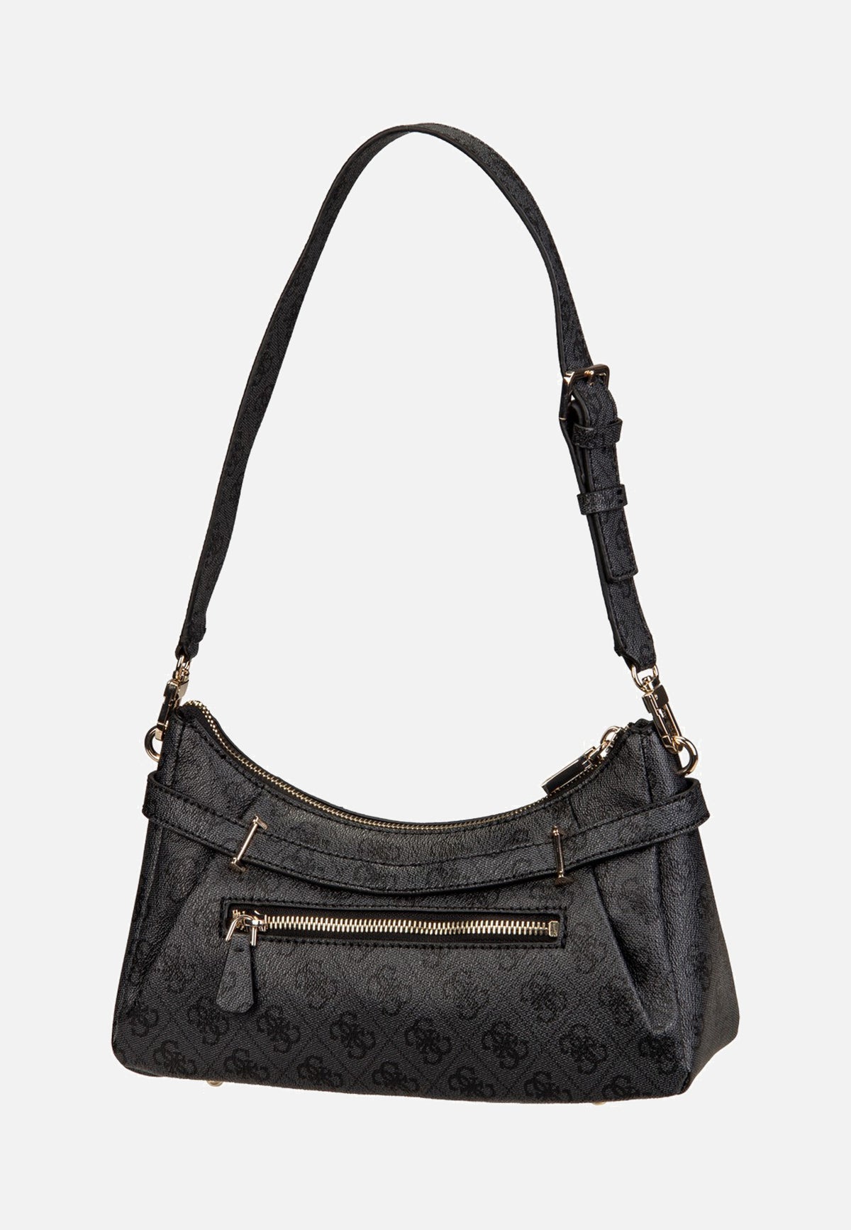 Guess Yesba Shoulder Bag Coal Logo Schultertasche