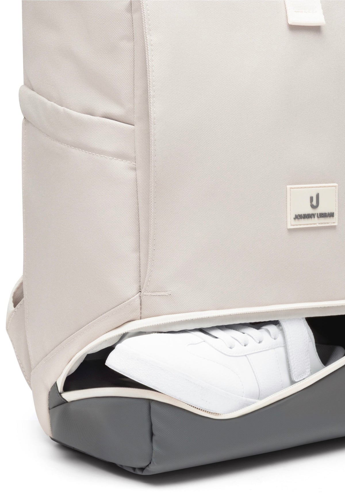 Johnny Urban Allen Large Sand-Grau Rolltop Rucksack