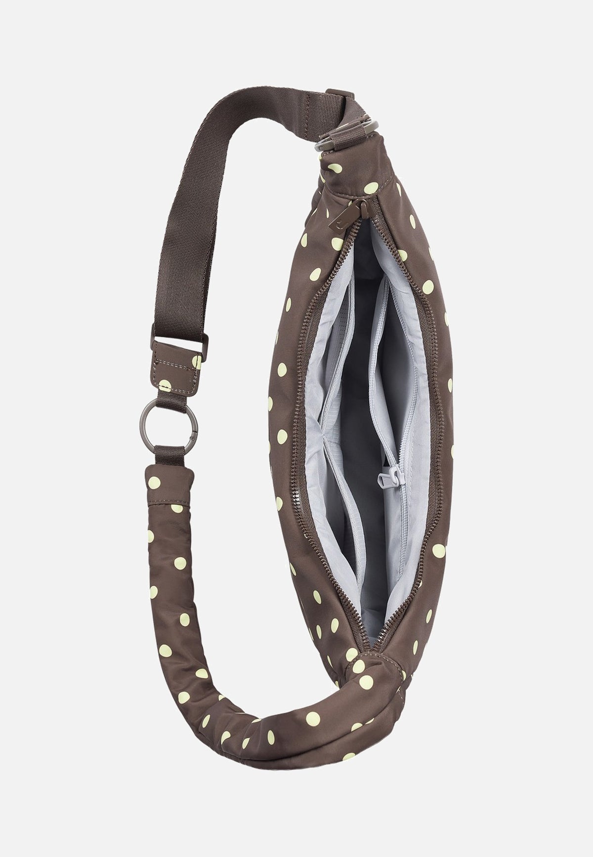 Johnny Urban Lou Medium Brown Polka Dots Crossbody Bag