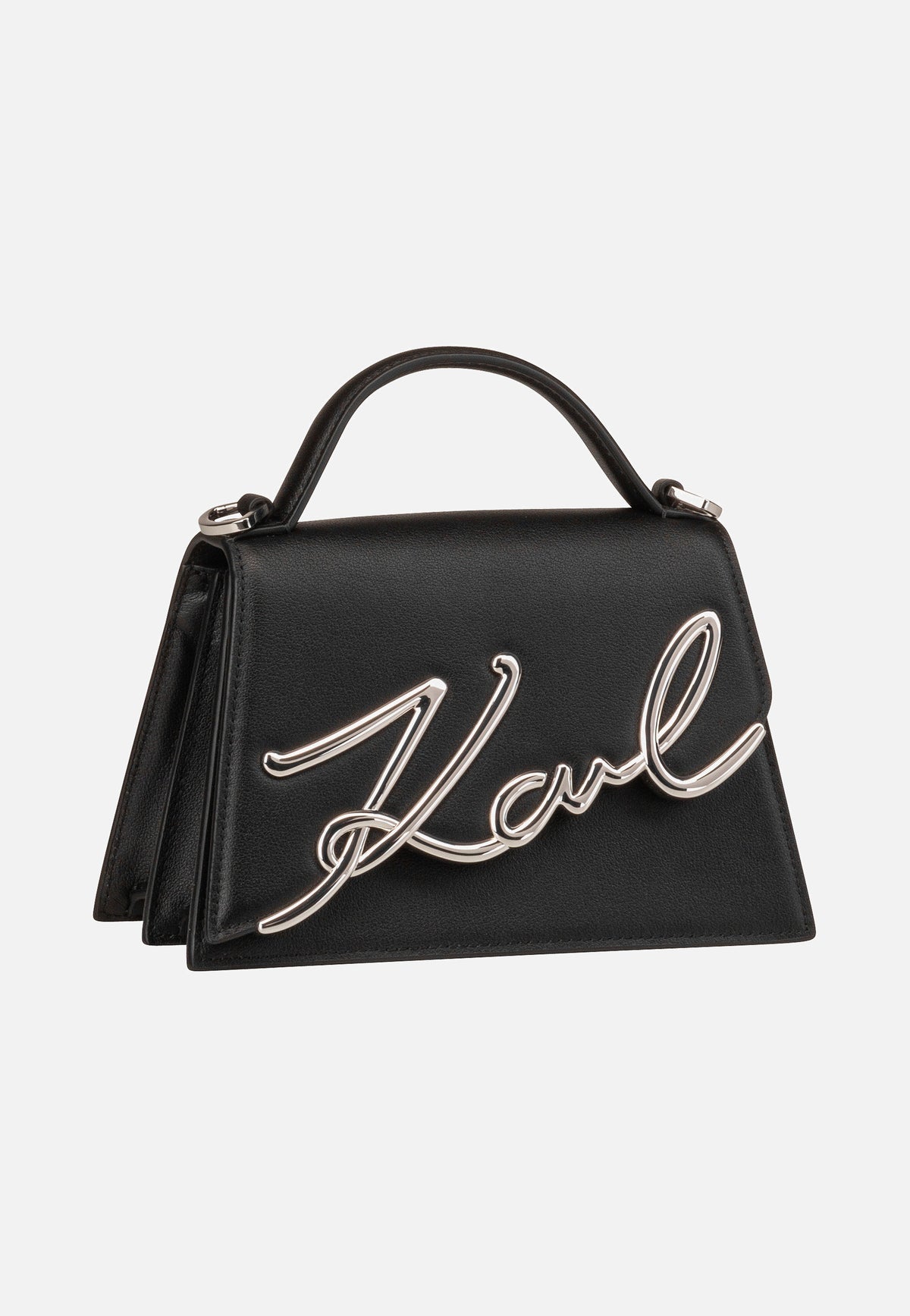Karl Lagerfeld K/Signature 2.0 SM Black/Nickel Crossbody Bag