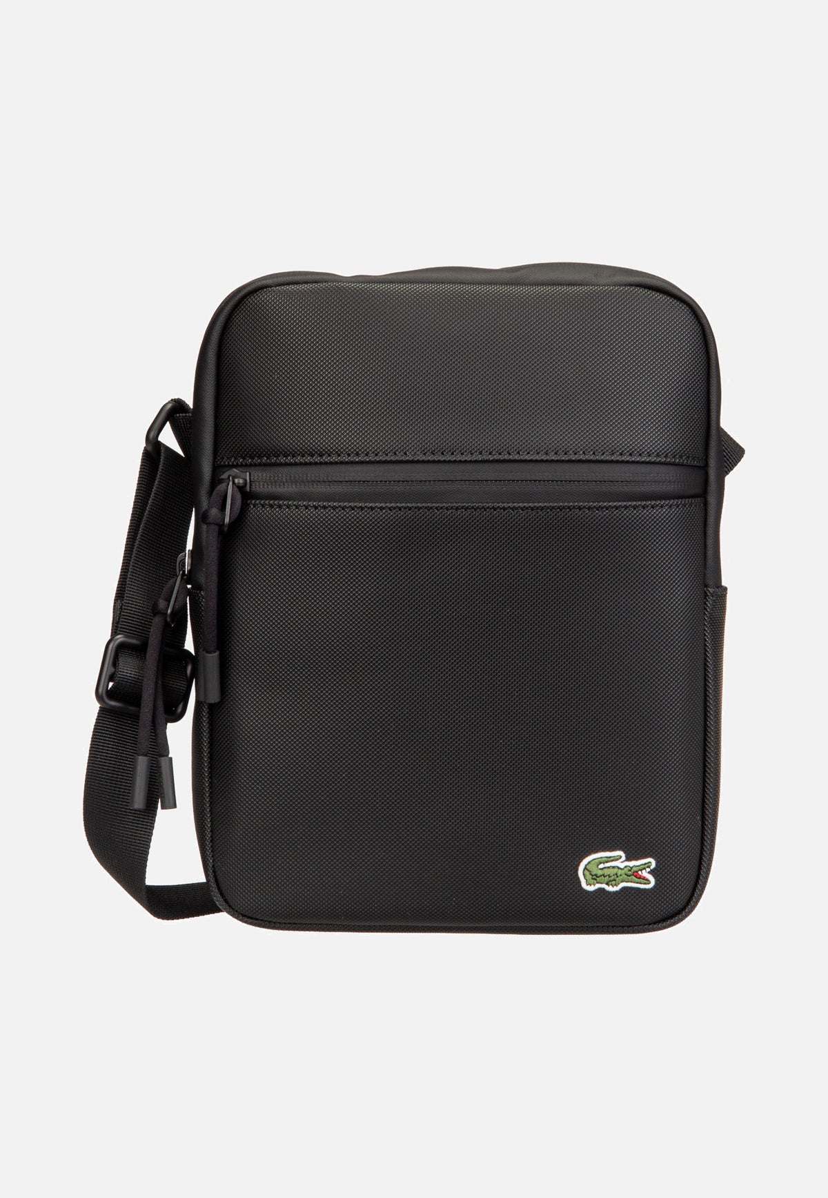 Lacoste LCST Flat Crossover 3308 Noir Crossbody Bag