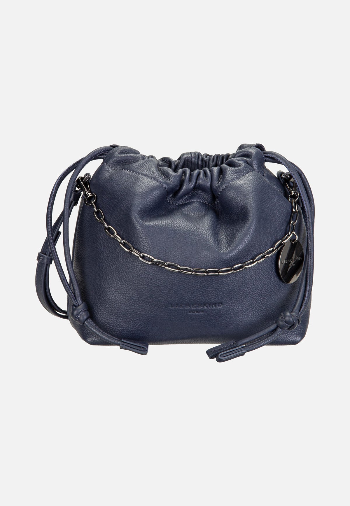 Liebeskind Berlin Lya II Hobo S Small Pebble Peacoat Bucket Bag