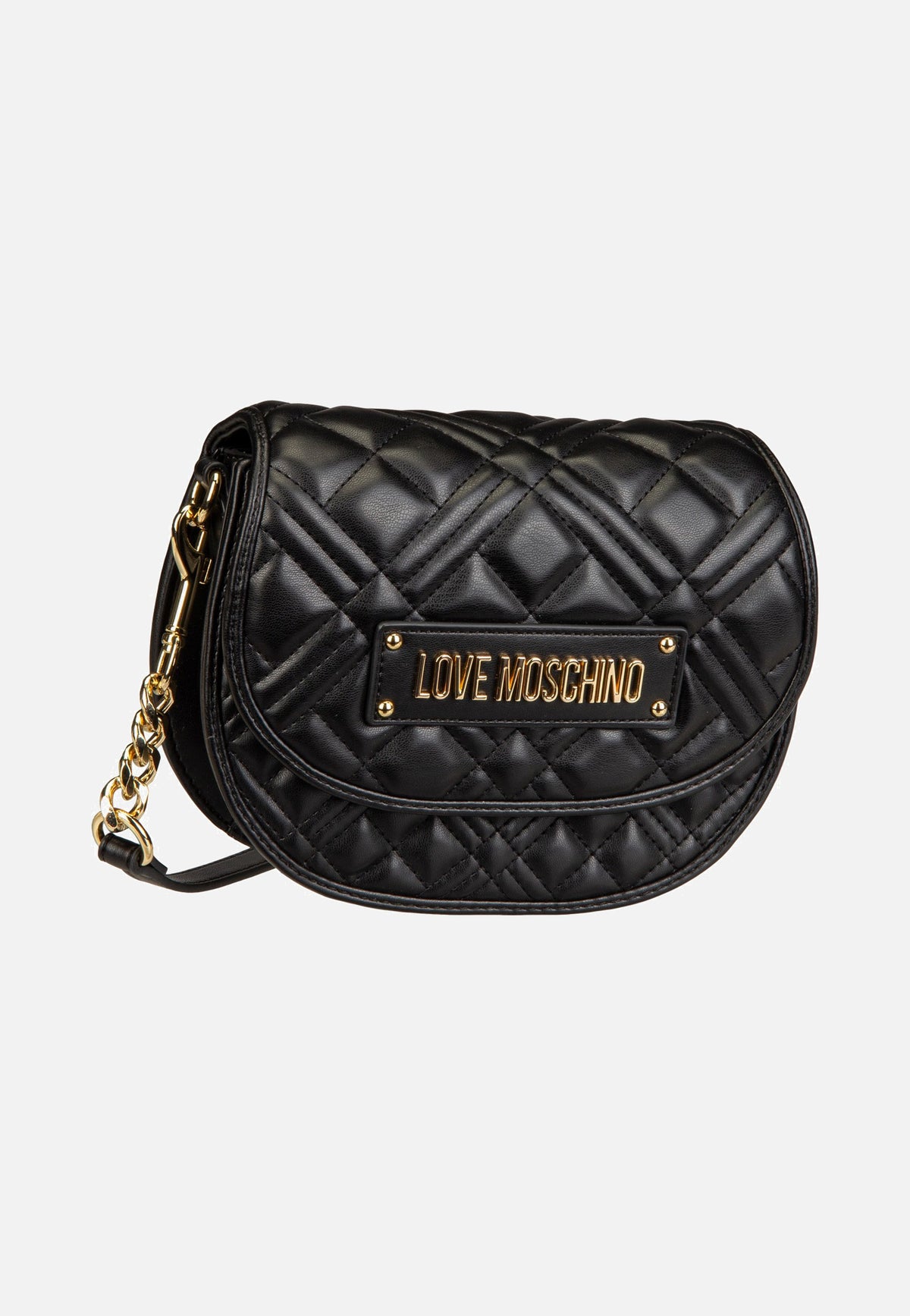 Love Moschino Quilted Bag 4112 Black/Gold Umhängetasche