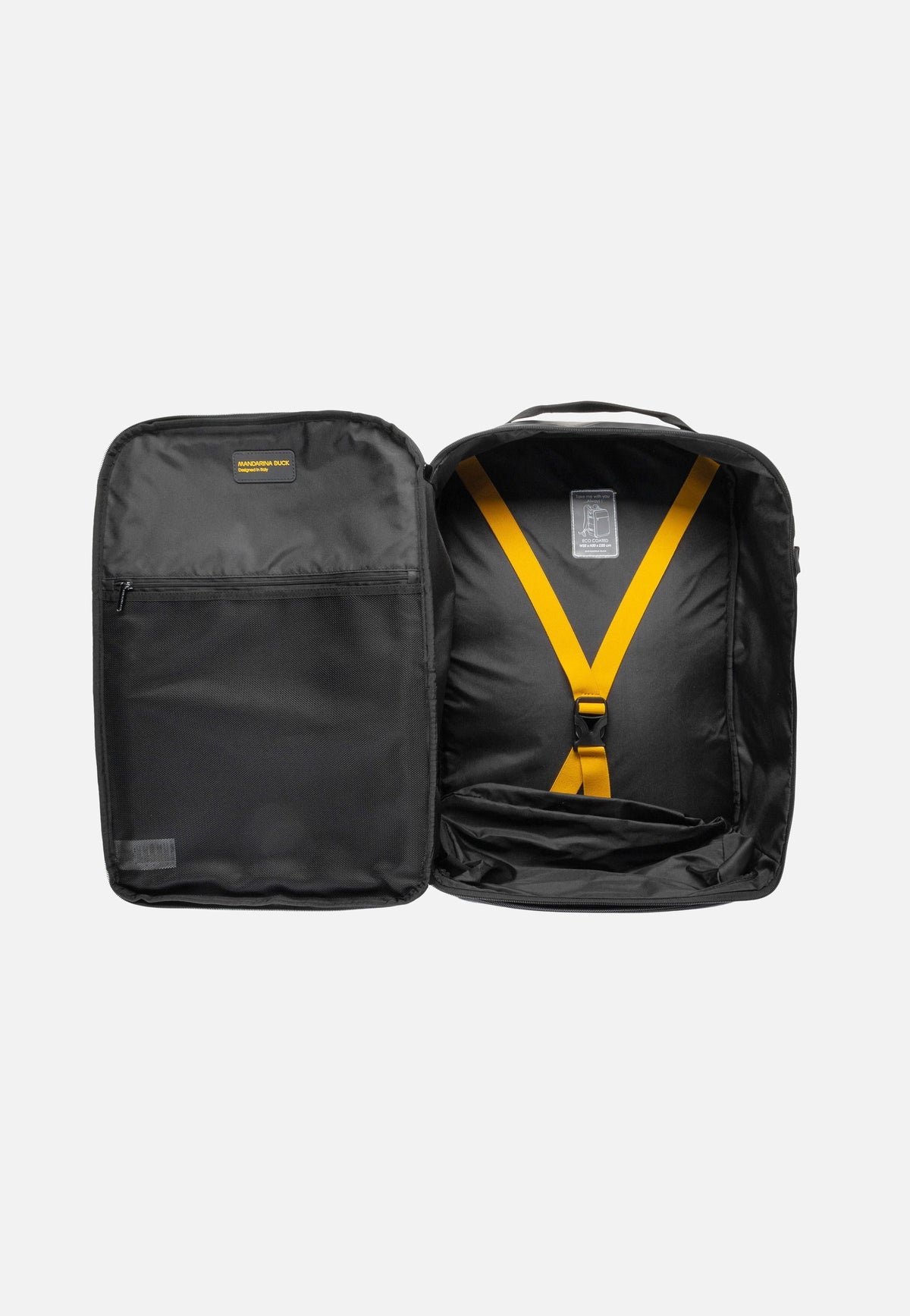 Mandarina Duck Eco Coated OST06 Black Reiserucksack