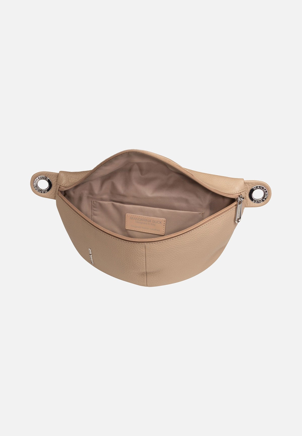 Mandarina Duck Mellow Leather Bum Bag FZT73 Warm Taupe Bauchtasche