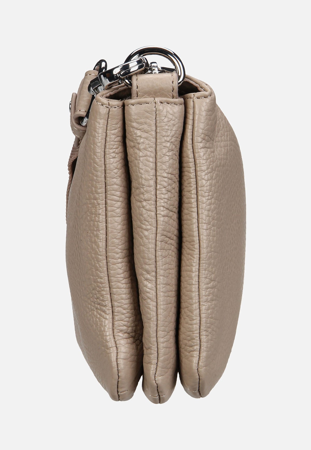 Mandarina Duck Mellow Leather Pochette FZT82 Warm Taupe Crossbody Bag