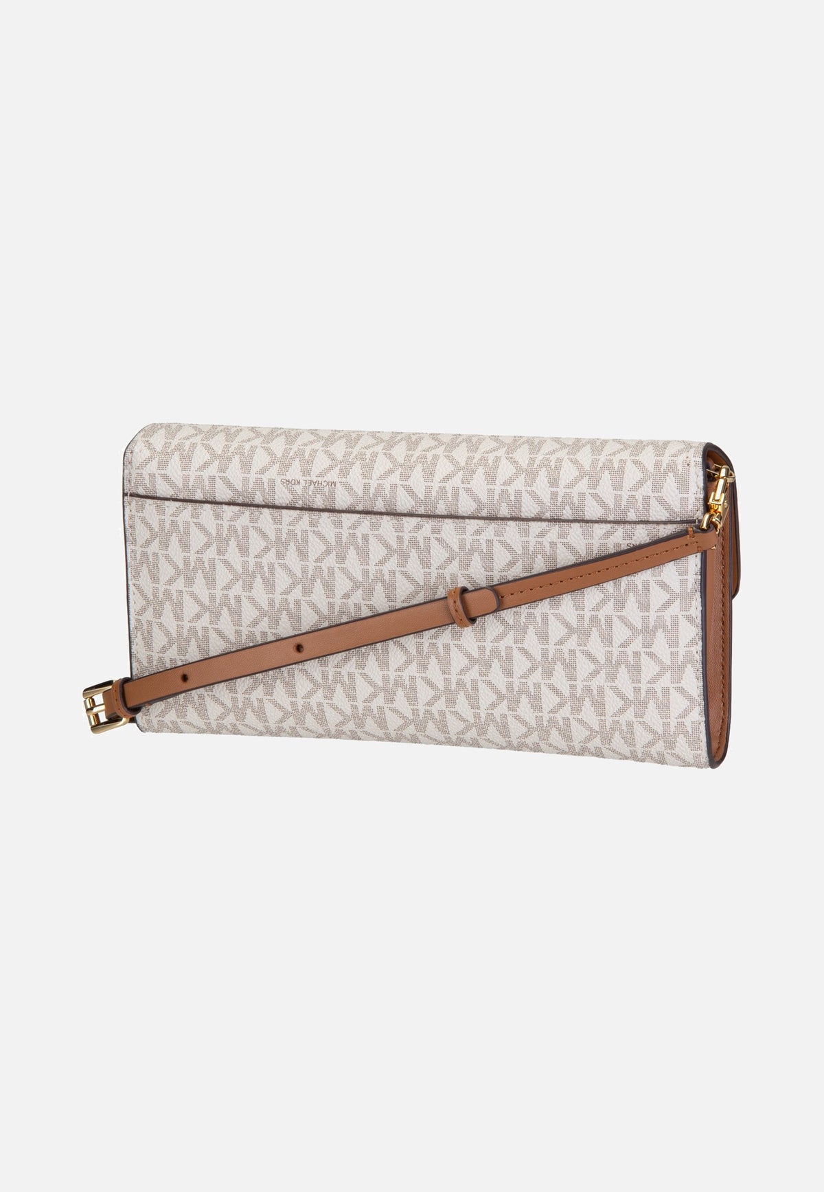 Michael Kors Jet Set SM Ew Flap Crossbody Vanilla/Acorn Abendtasche