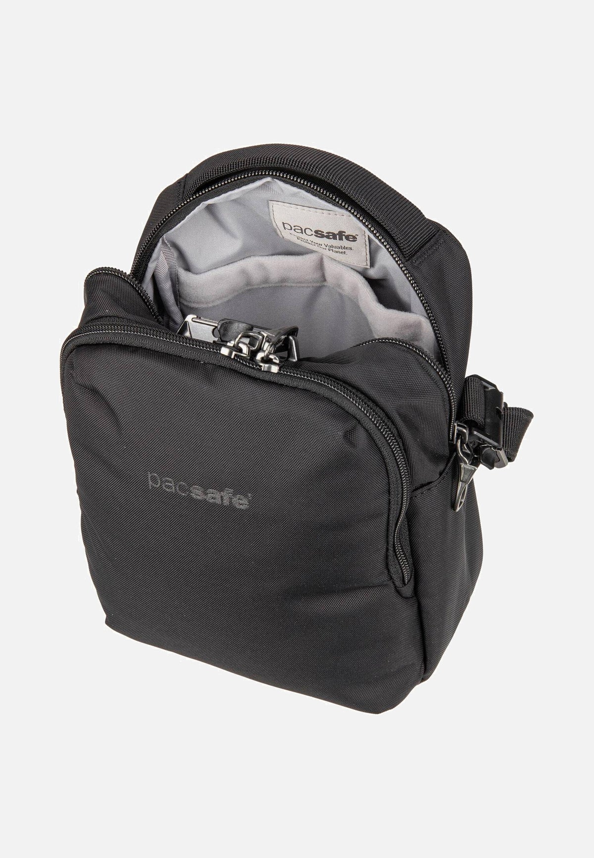 Pacsafe V Companion CB Jet Black Crossbody Bag