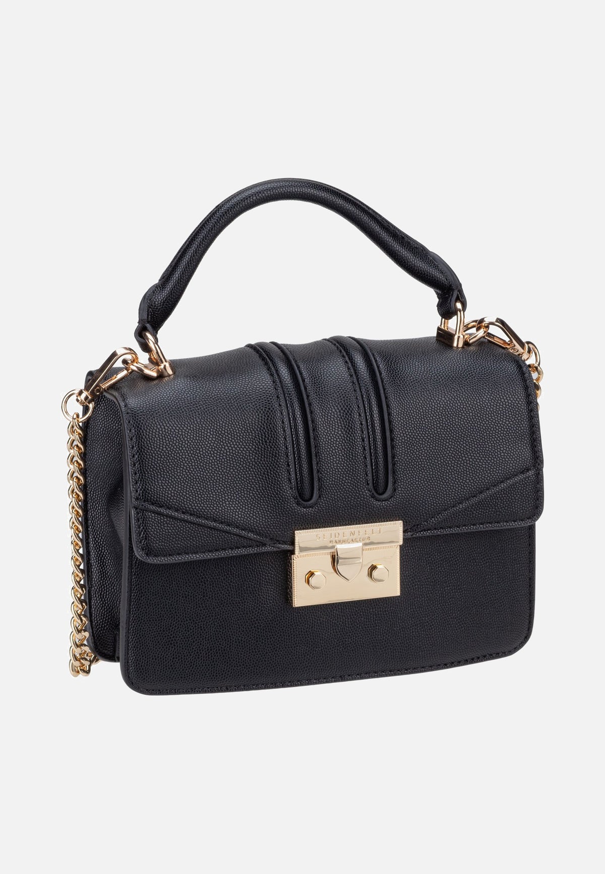 Seidenfelt Roros Top Handle Black/Gold Abendtasche