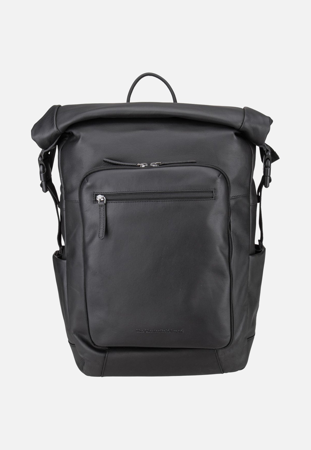 The Chesterfield Brand Remo 0713 Black Rolltop Rucksack