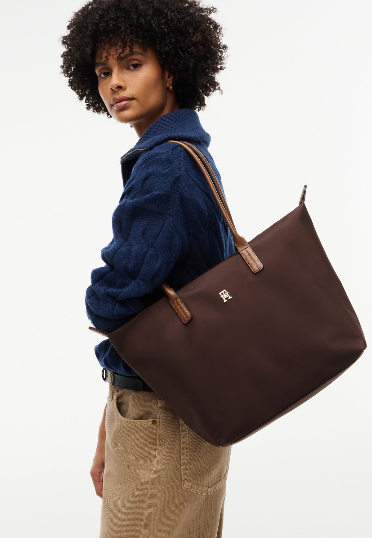 Tommy Hilfiger Popette Tote Fondant Brown Shopper