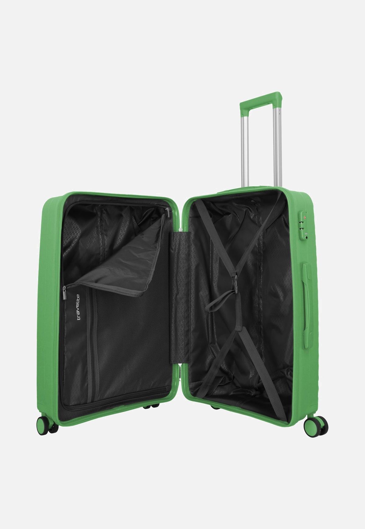 travelite Pacific Trolley 4w Set L/M/S Green Koffer