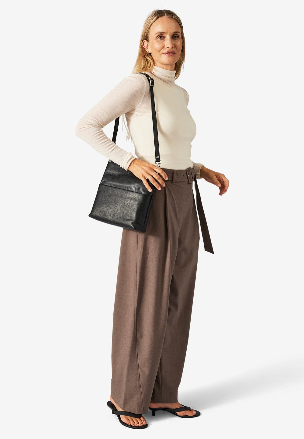 Adax Cormorano Andrea Black Crossbody Bag