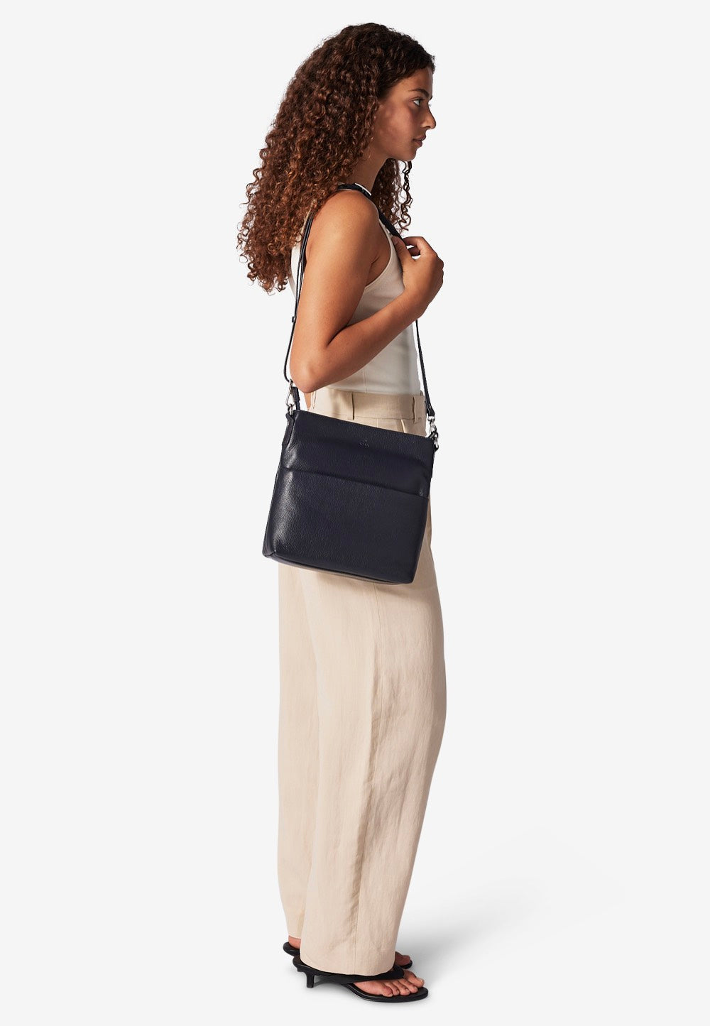 Adax Cormorano Andrea Navy Crossbody Bag