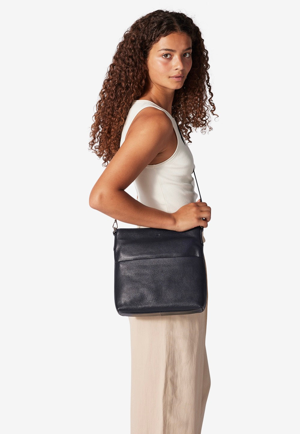 Adax Cormorano Andrea Navy Crossbody Bag