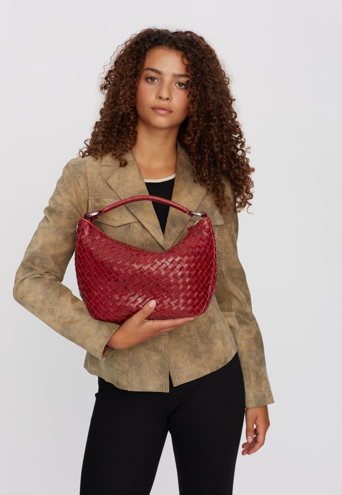 Adax Salerno Marlin Amaretto Hobo Bag