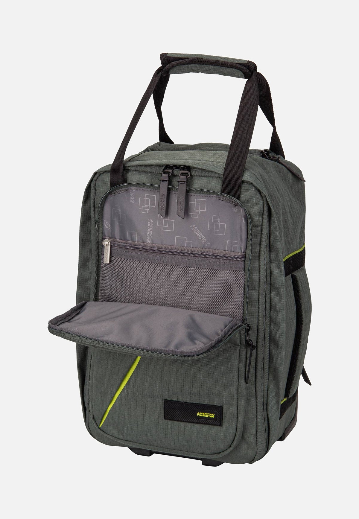 American Tourister Take2Cabin Backpack/WH S Dark Forest Rucksack-Trolley