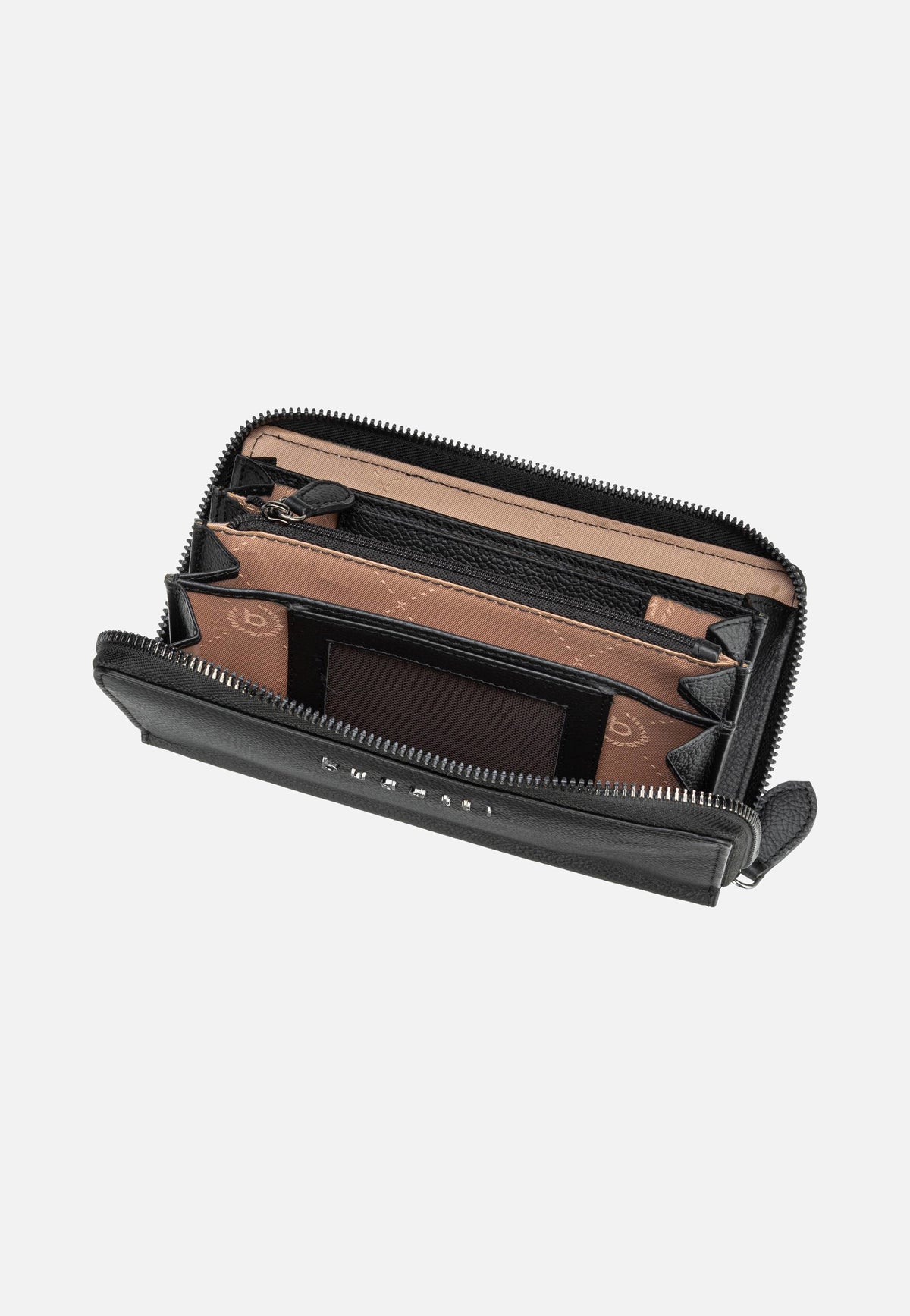 Bugatti Bella Ladies Zip Longpurse Schwarz Portemonnaie