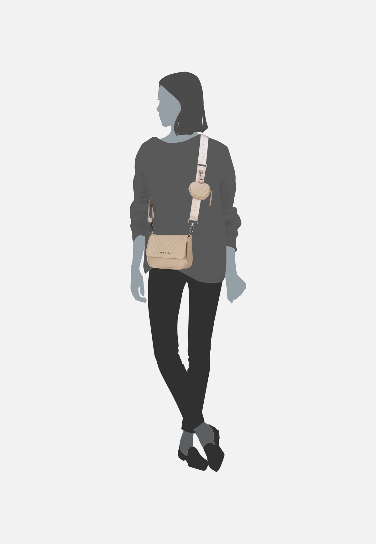 Bugatti Sira Beige Crossbody Bag