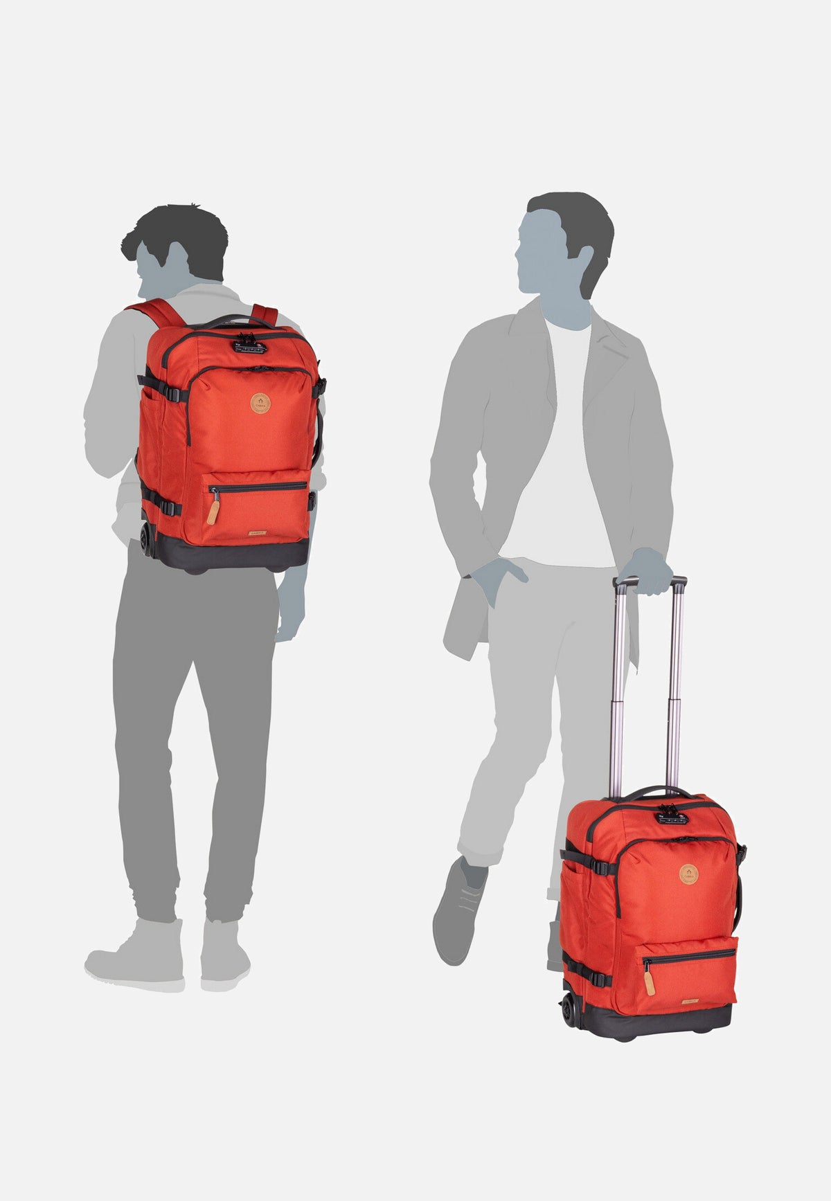 Cabaia Soft Suitcase Small Kaikoura Rucksack-Trolley