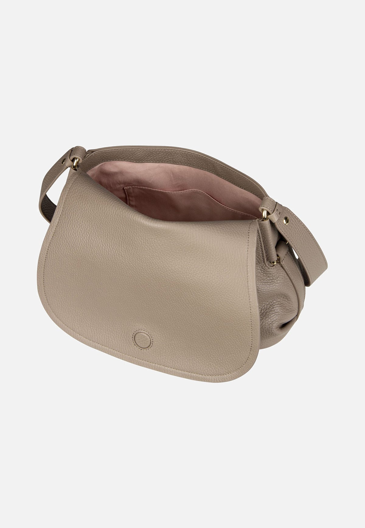 Coccinelle Rebekka 1501 Warm Taupe Saddle Bag