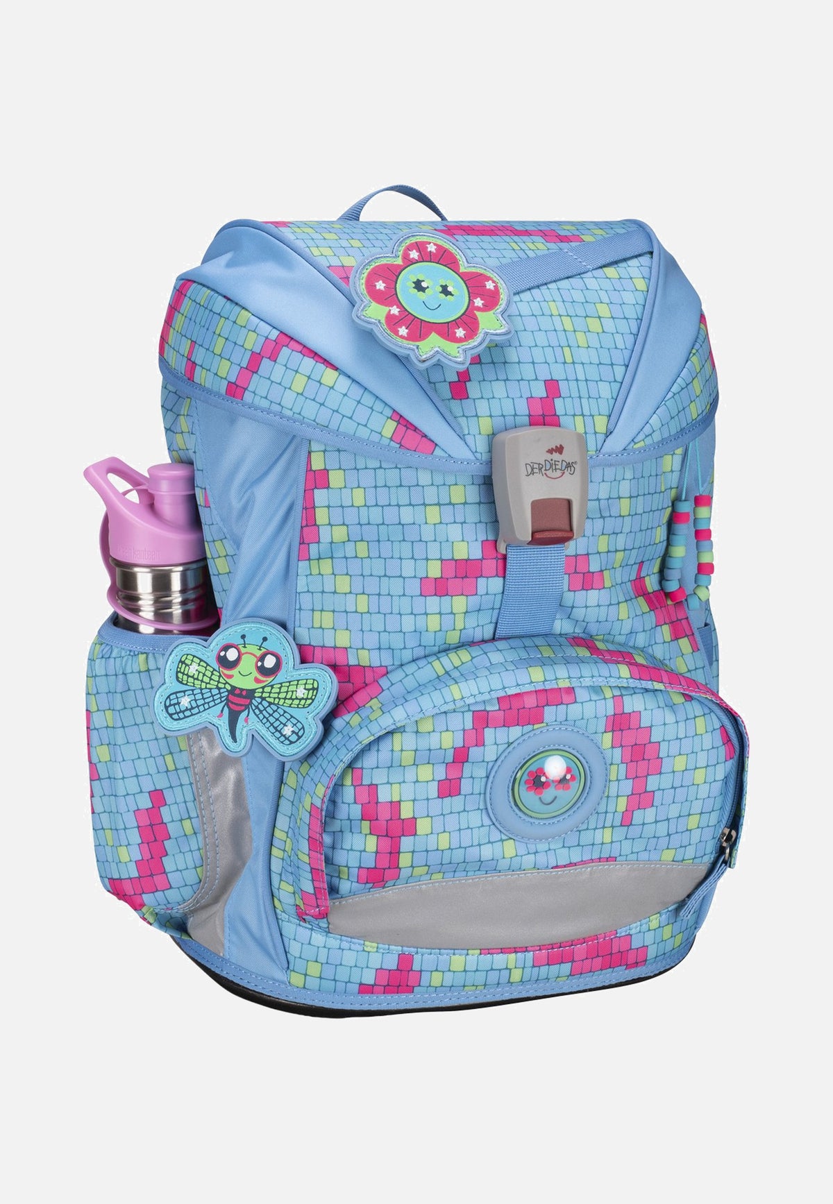 DerDieDas ErgoFlex Set 1 Happy Pixel Schulrucksack