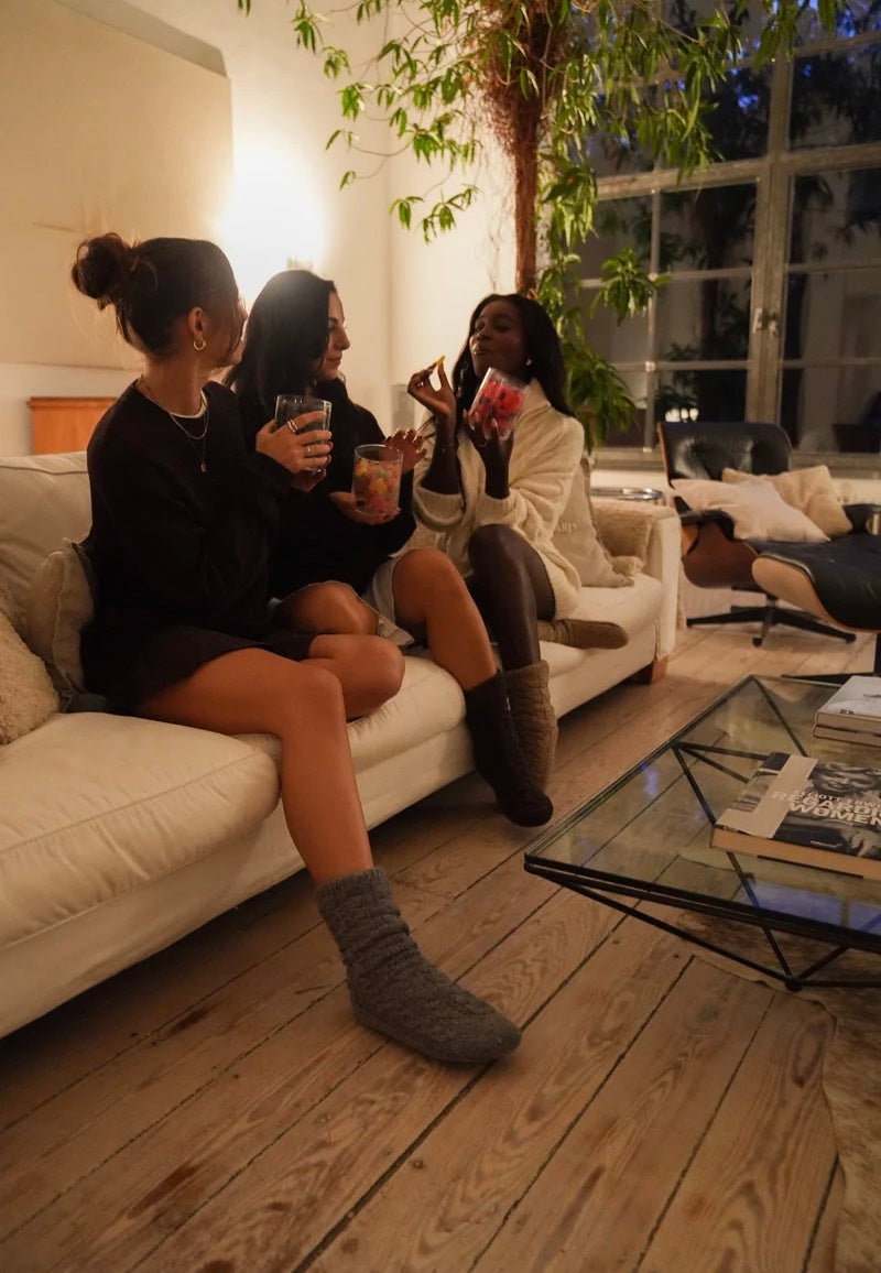 Hey Marly Cozy Home Mocha Socken