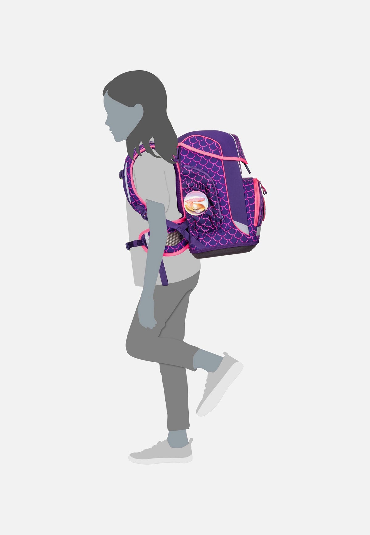 ergobag cubo light Set LUMI CyBär Race School Bag