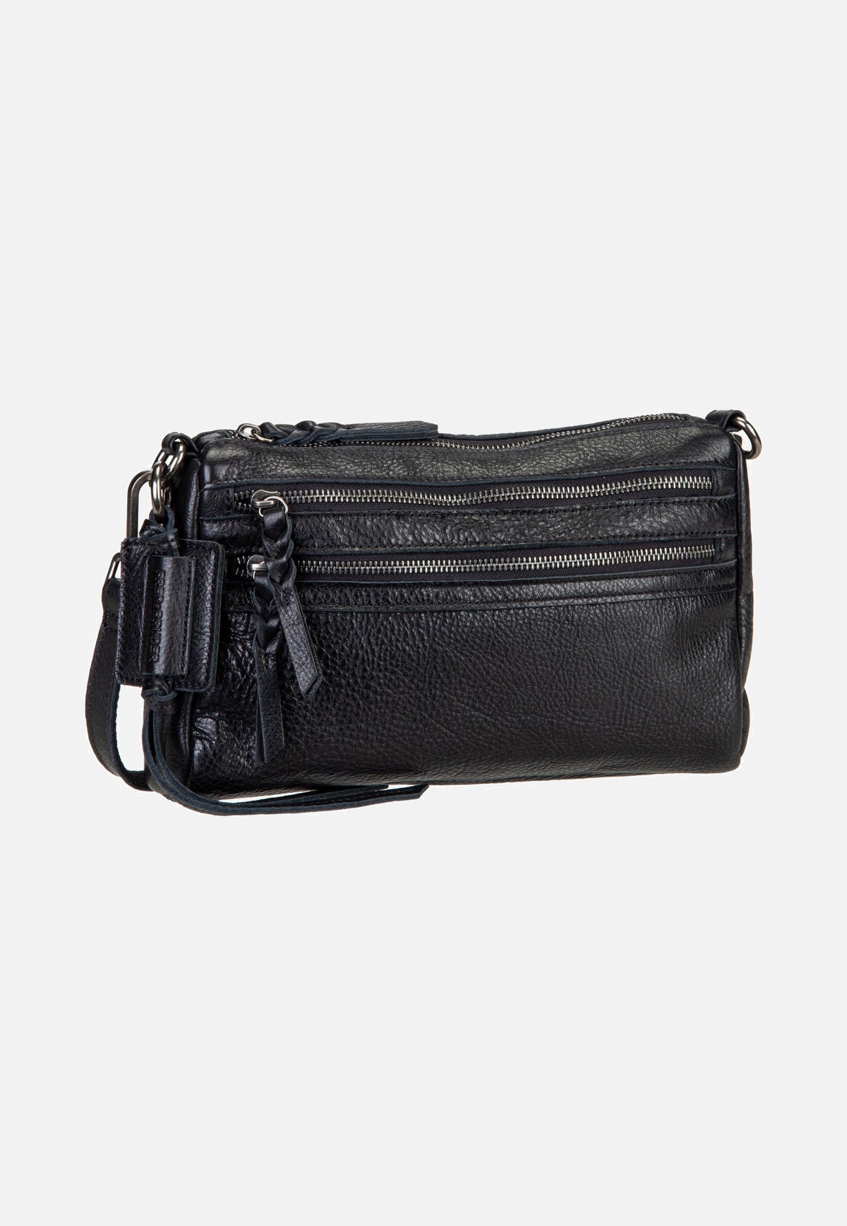 Fredsbruder My Forever Friend Zipper Black Crossbody Bag