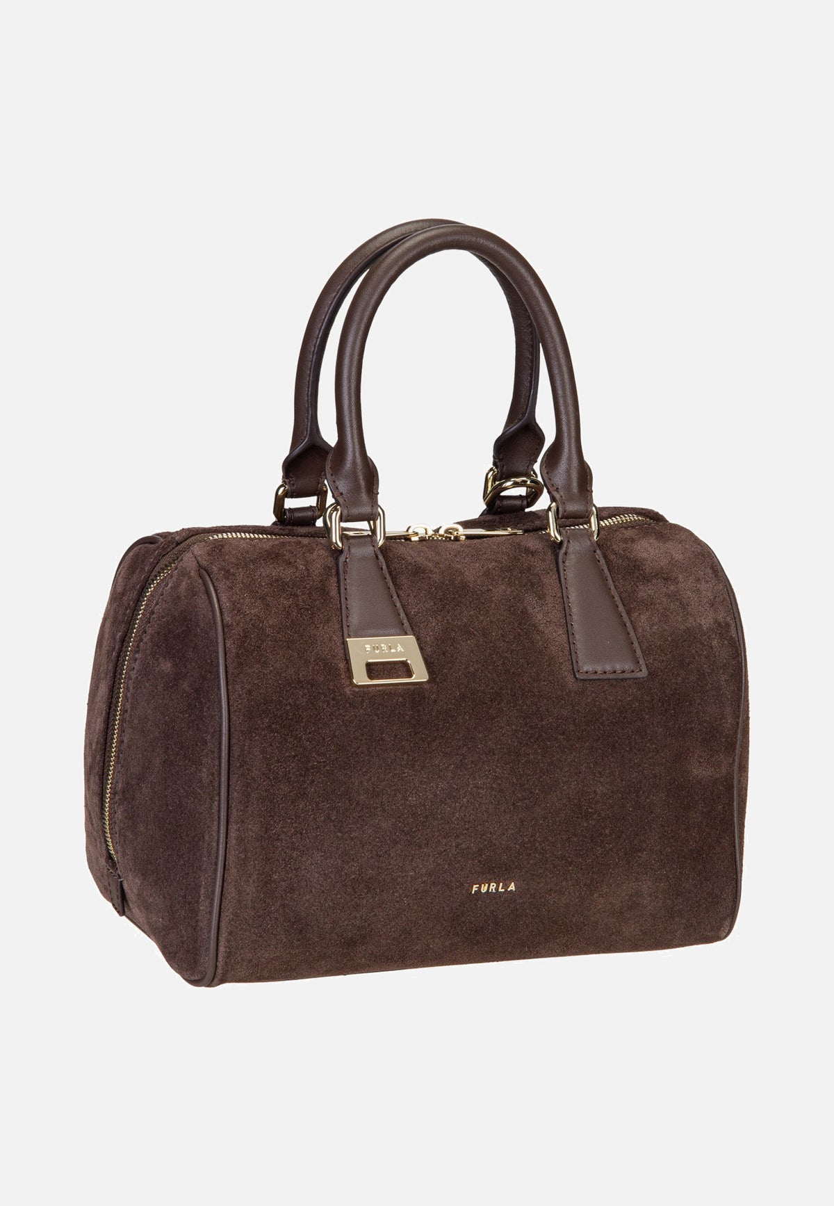 Furla Olivia M Boston Toni Cioccolato Bowling Bag