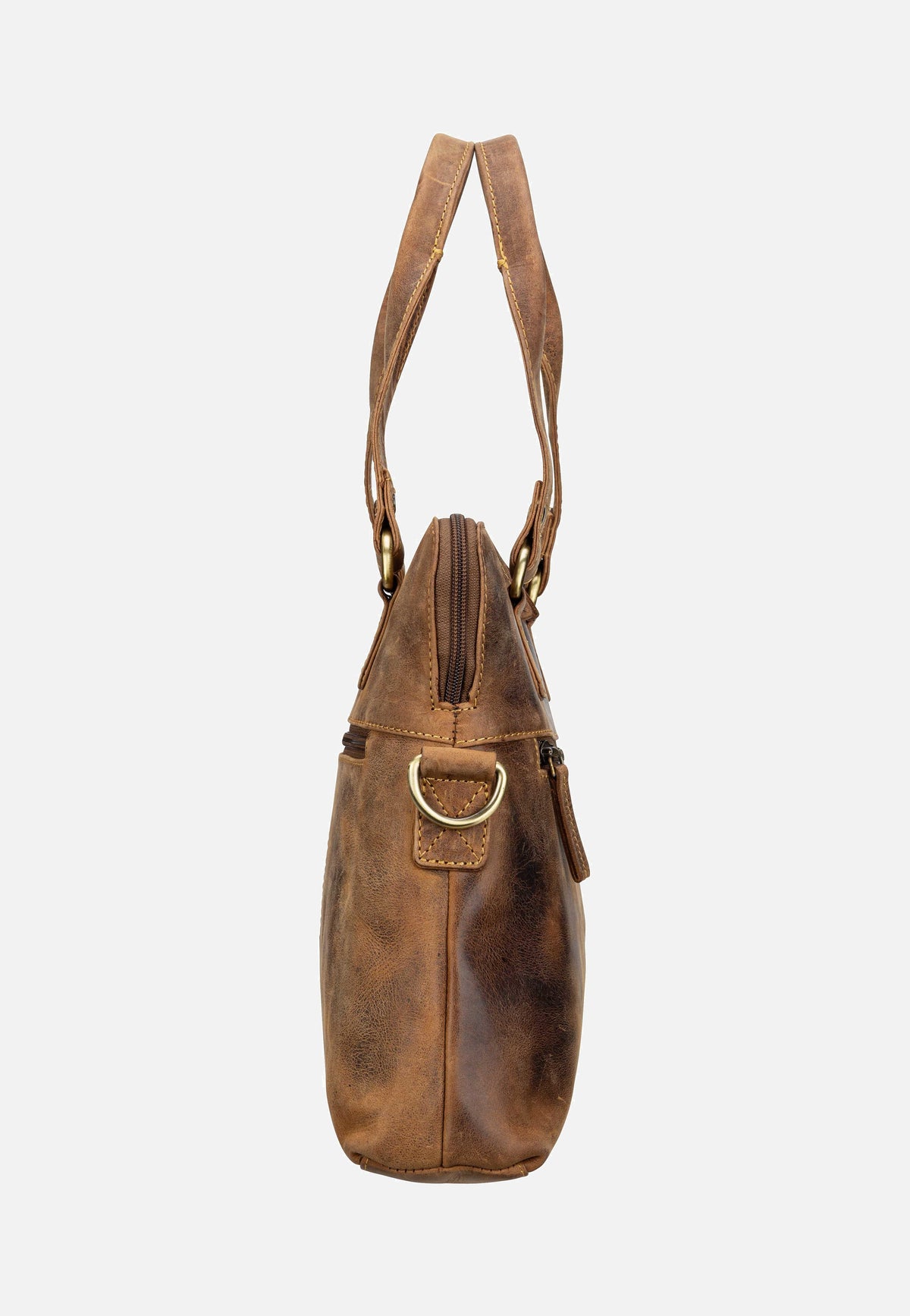Greenburry Vintage 1629 S Sattelbraun Shopper