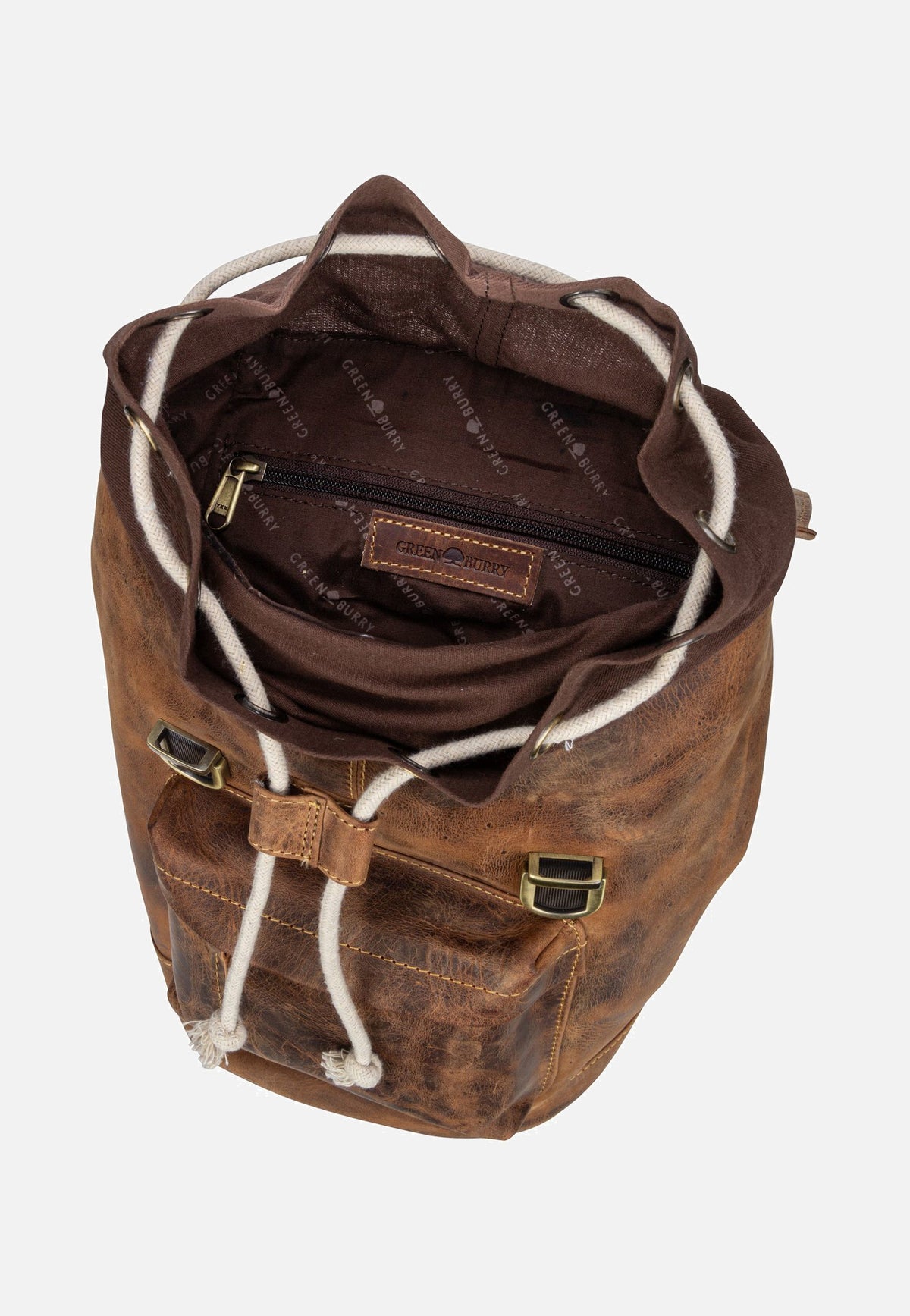 Greenburry Vintage 1689S Sattelbraun Rucksack