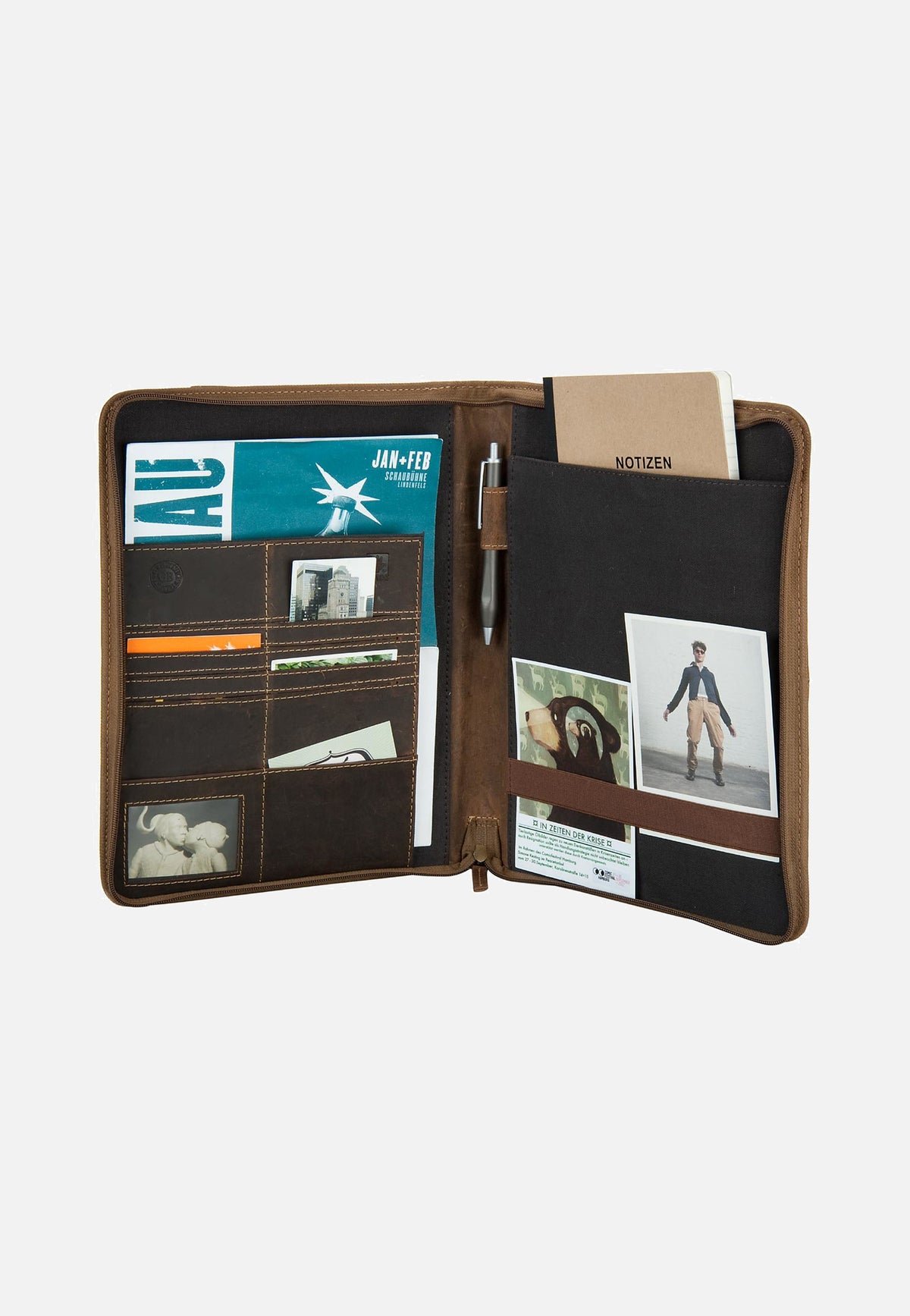 Greenburry Vintage Manager Sattelbraun Document Folder