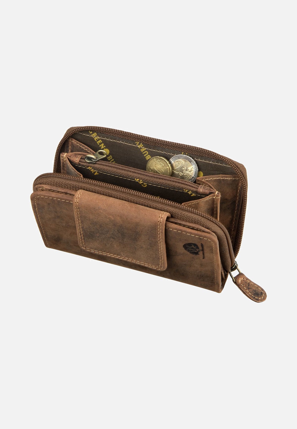 Greenburry Vintage Sattelbraun Portemonnaie