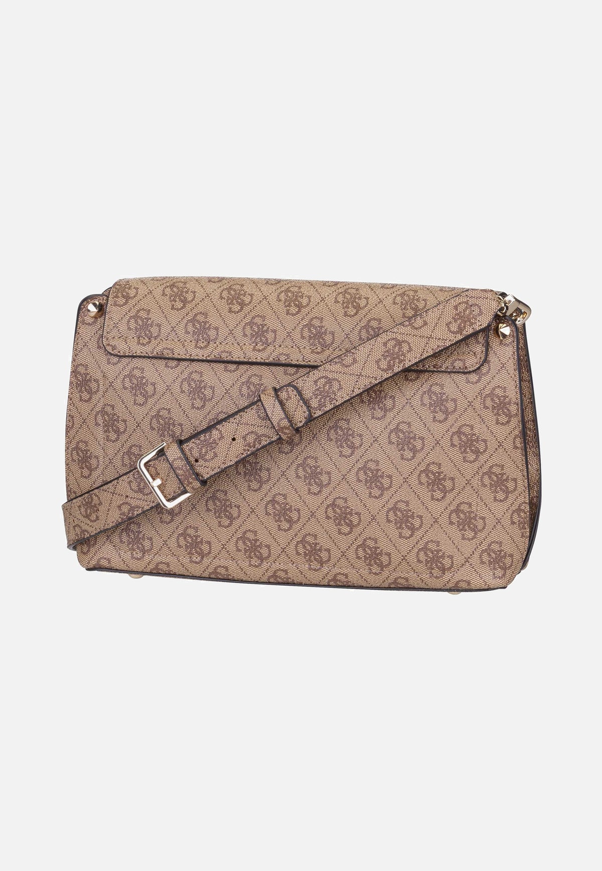 Guess Meridian II Flap CB 74200 Logo Latte Umhängetasche