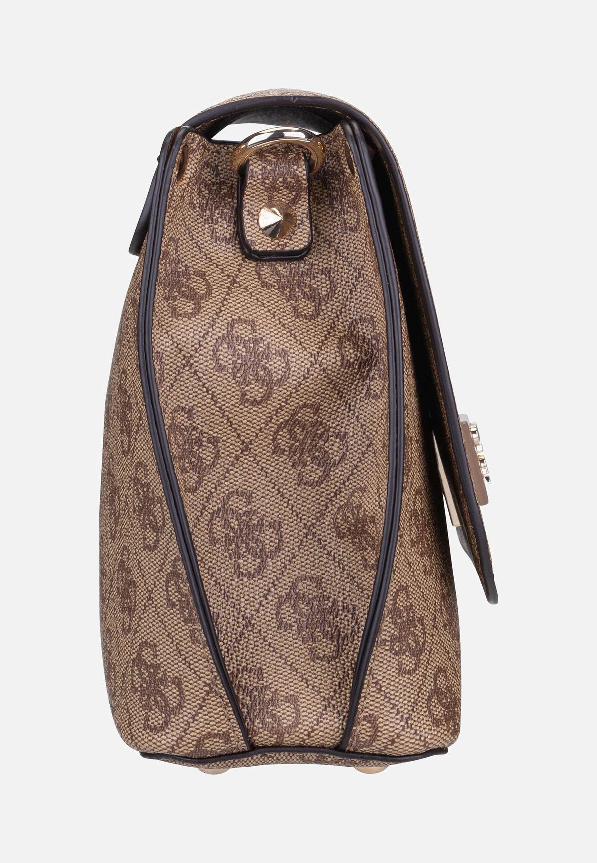 Guess Meridian II Flap CB 74200 Logo Latte Crossbody Bag