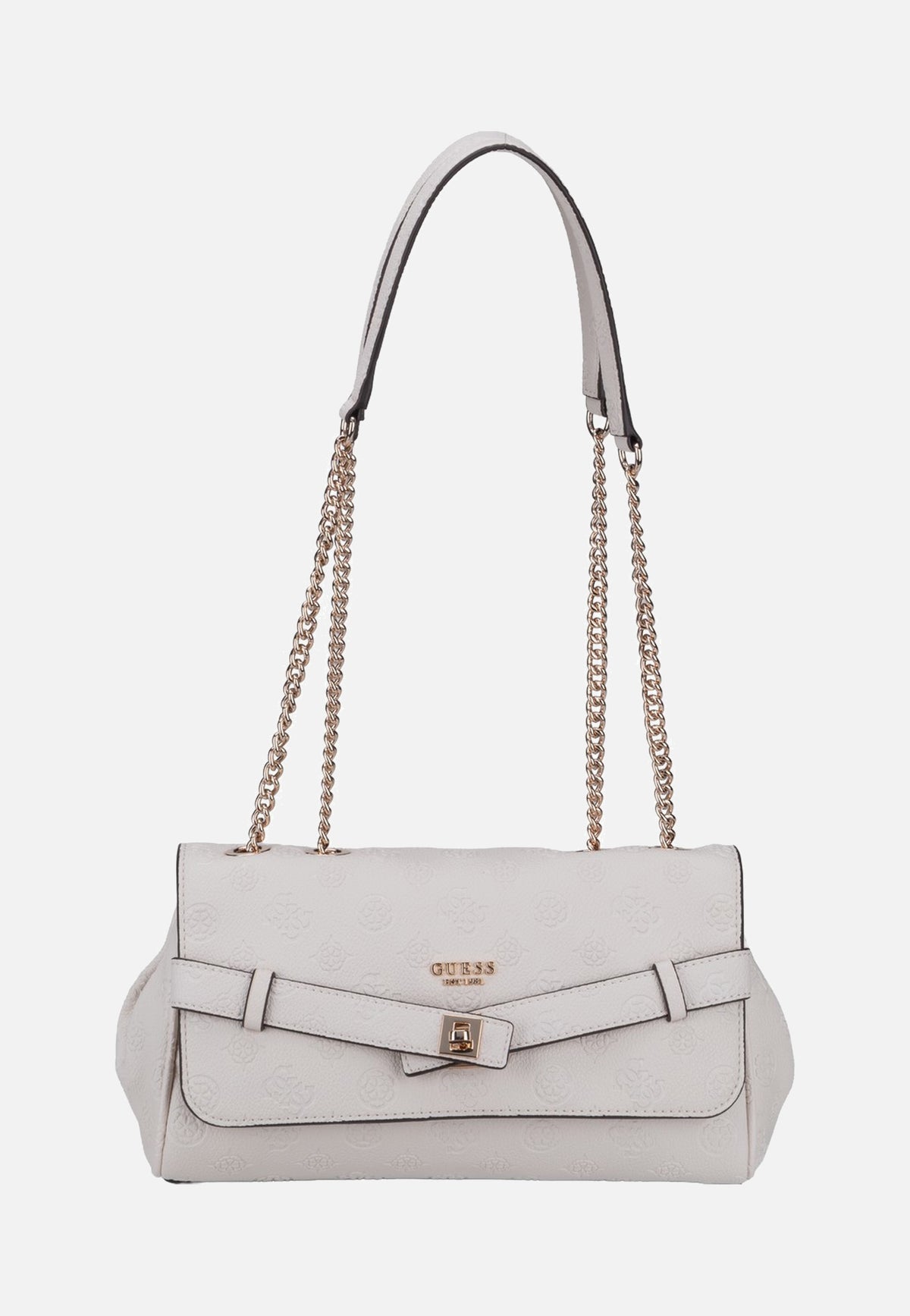 Guess Ella Logo Convertible Flap 46210 Stone Logo Abendtasche