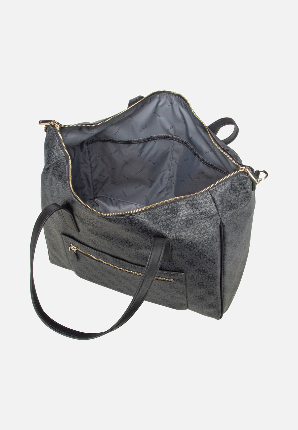 Guess Latona Carryon Large Tote Coal Logo Shopper